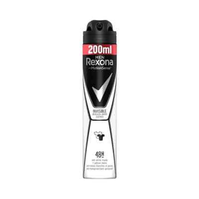 Picture of Rexona Invisible Black and White Men Deodorant Spray 200 ml