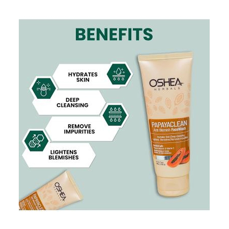 Picture of Oshea Herbals Papayaclean Anti Blemishes Face Wash 100gm
