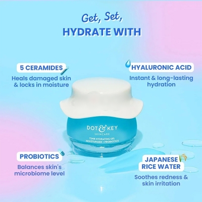 Picture of Dot and Key 72hr Hydrating Gel Moisturizer with Probiotics 60ml