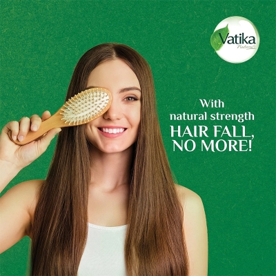 Picture of Vatika Naturals Cactus Hair Oil 300ml | Cactus, Ghergir, Ginger & Vitamins A, E, F | For Weak & Falling Hair No Parabens, Sulphates or Silicones (300 ML)