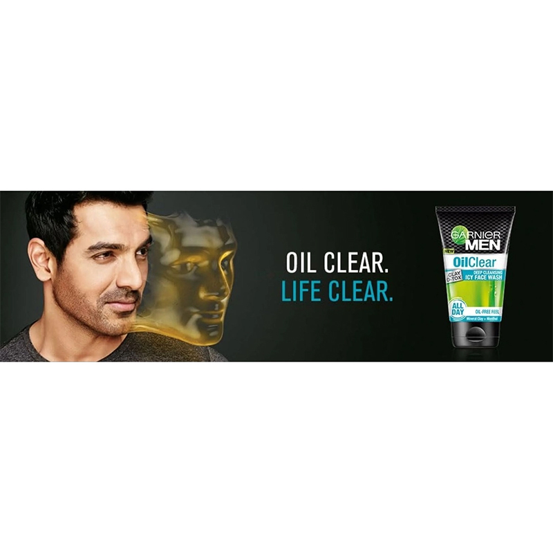 Picture of Garnier Men Oil Clear Deep Cleansing Icy Face Wash 100gm