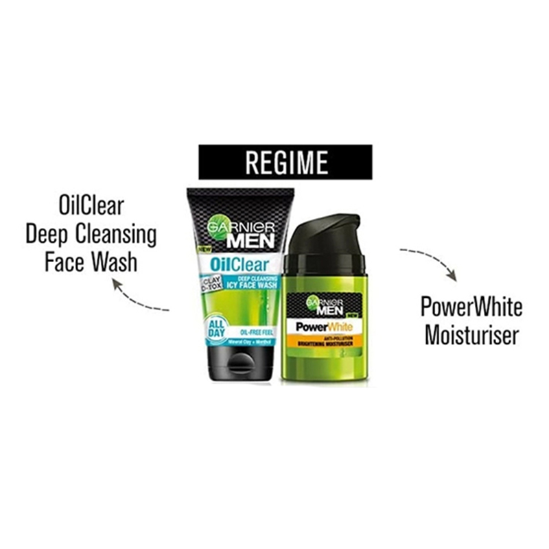 Picture of Garnier Men Oil Clear Deep Cleansing Icy Face Wash 100gm