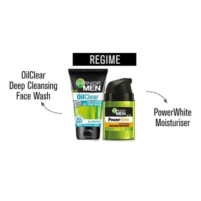 Picture of Garnier Men Oil Clear Deep Cleansing Icy Face Wash 100gm