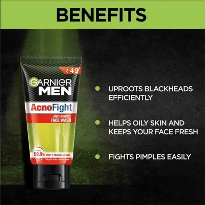 Picture of Acno Fight Anti Pimple Face Wash 100g Cleanser for Clear Skin