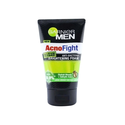 Picture of Garnier Men Acne Fight Anti Bacteria Brightening Foam with Extra Wasabi & Salicylic Acid 100ml