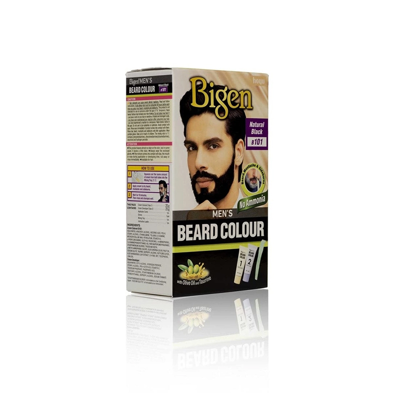 Picture of Bigen Mens Beard Color Natural Black B101 40G