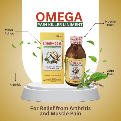 Picture of Omega pain killer liniment oil 120 ml | Made in the Philippines