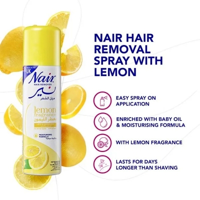 Picture of Nair Hair Removal Spray Lemon 200 Ml