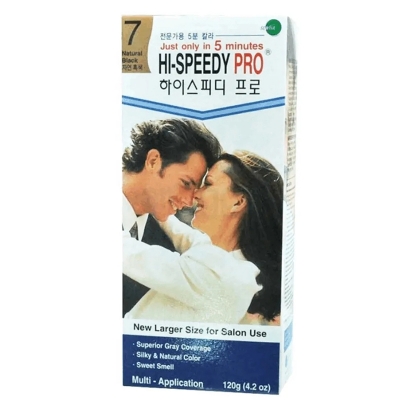 Picture of Hi-Speedy Pro 7 Natural Black Hair Color Cream-120gm