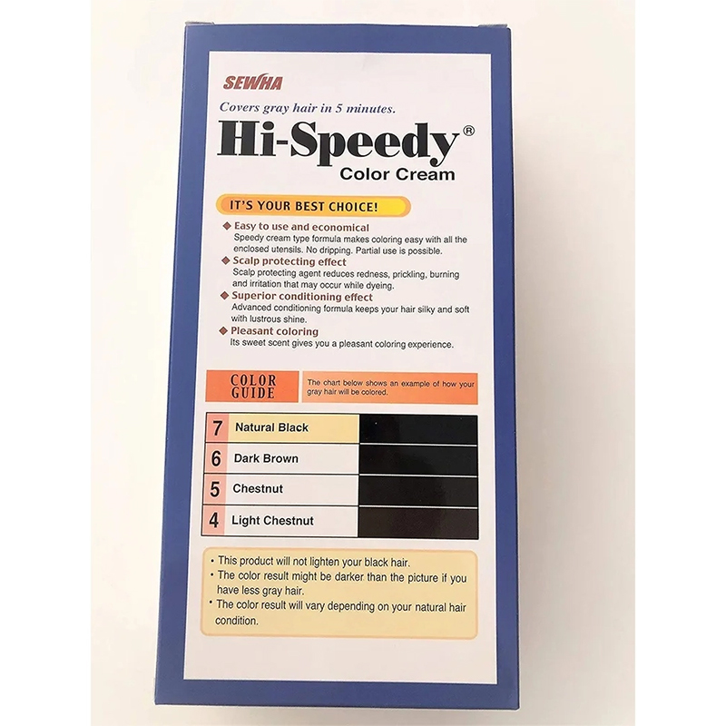 Picture of HI-SPEEDY PREMIUM HAIR COLOR CREAM (Natural Black) 60gm
