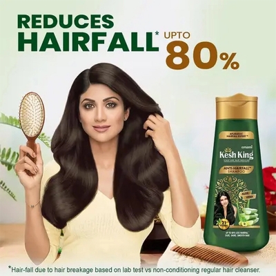 Picture of Kesh King Herbal Hairfall Shampoo 200 Ml Natural Hair Growth Treatment for Men And Women Hair Thickening And Regrowth Shampoo