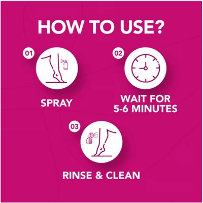 Picture of Nair Hair Removal Spray Rose 200 Ml