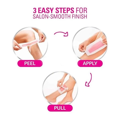 Picture of Veet Professional 20pcs Wax Strips with Shea Butter & Acal Berry Scent for Normal Skin