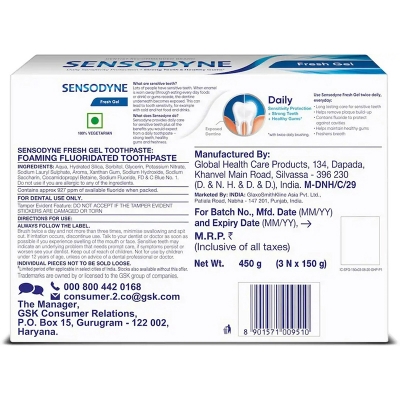 Picture of Indian Toothpaste Fresh Gel 150g (Buy 2 Get 1)