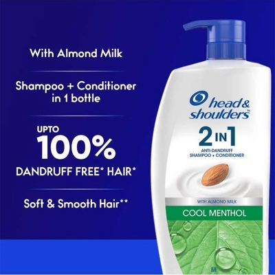 Picture of Head & Shoulders Cool Menthol 2 in 1 Anti-Dandruff Shampoo + Conditioner 1000ml