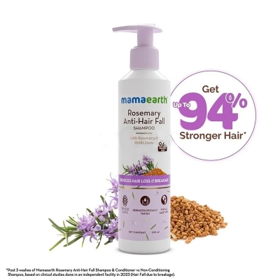 Picture of Mamaearth Rosemary Anti Hair Fall Shampoo with Rosemary & Methi Dana 250ml