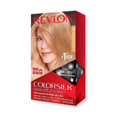 Picture of Revlon ColorSilk Beautiful Hair Color (70 Medium Ash Blonde)