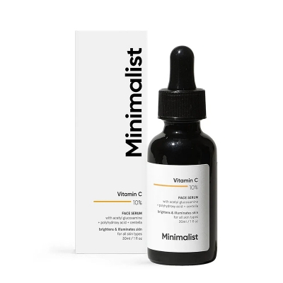 Picture of Minimalist 10% Vitamin C Serum for Brightening | Improves Hydration 30ml