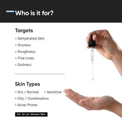 Picture of Minimalist 2% Hyaluronic Acid Serum for Face for Intense Hydration, Glow & Lesser Fine Lines Helps with Skin Dryness & Elasticity For Women & Men For all Skin Types 1 Fl Oz / 30 ml