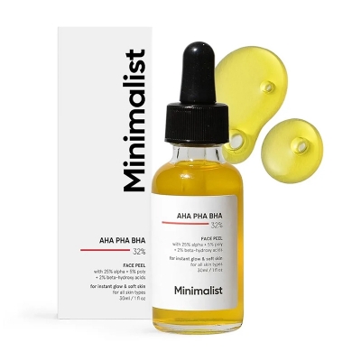 Picture of Minimalist 32% AHA BHA PHA Peeling Solution for Glowing Skin, Smooth Texture & Pore Cleansing Weekend Facial Exfoliant Peel for Deep Pore Cleansing | For Women & Men 30ml