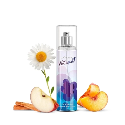 Picture of Layer'r Wottagirl Body Spray, Mystic Island, Secret Crush, Vanilla Twist, Combo 3×135ml