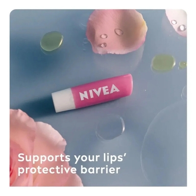 Picture of Nivea 24h+ Moisture Soft Rose Lip Balm (Made in Germany)