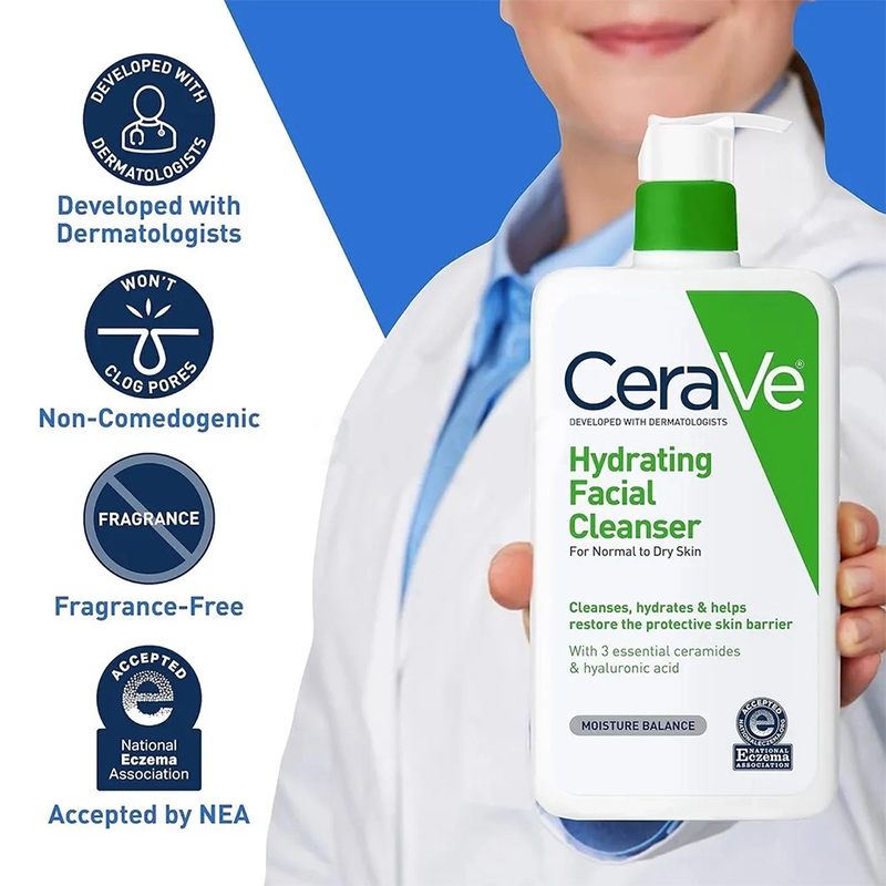 Picture of Cerave Hydrating Facial Cleanser for Normal to Dry Skin 237ml