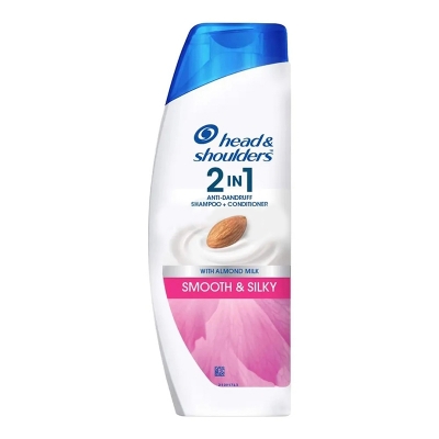 Picture of Head and Shoulders Anti Dandruff 2 in 1 Smooth and Silky Shampoo + Conditioner with Almond Milk 180ml