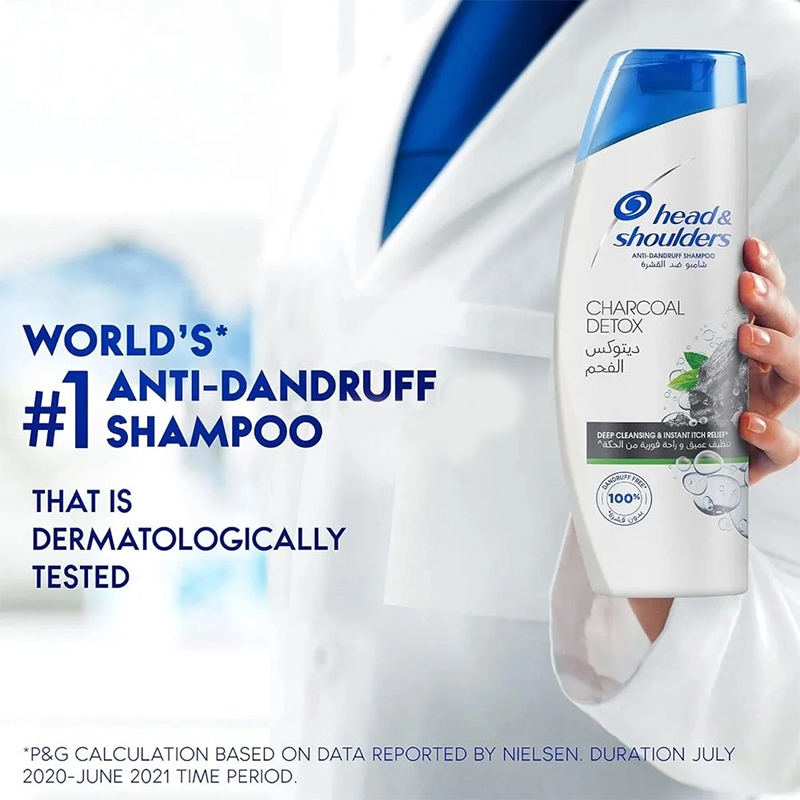 Picture of Head & Shoulders Charcoal Detox Anti-Dandruff Shampoo 400ml Dubai