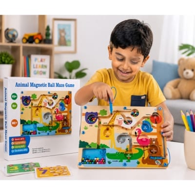 Picture of Animal Magnetic Ball Maze Game for Kids
