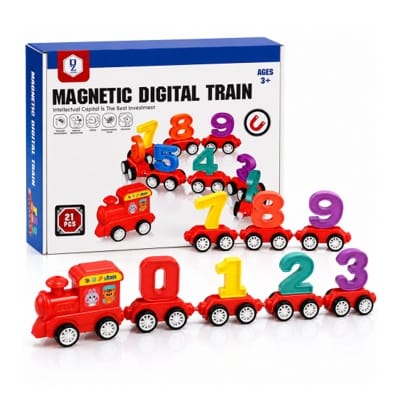 Picture of Magnetic Digital Train 21 Pcs Educational Toy for Kids 3+
