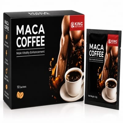 Picture of King Naturals Maca Coffee 10 Sachets – Maca Infused Coffee for Men
