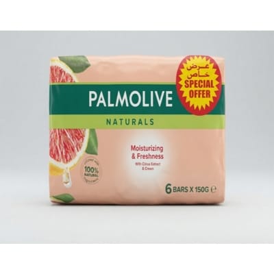 Picture of Palmolive Naturals Moisturizing & Freshness Soap with Citrus Extract & Cream, 6 Bars x 150g