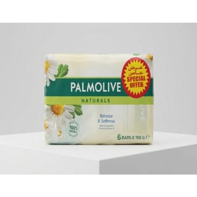 Picture of Palmolive Naturals Balance & Softness Soap with Chamomile Extract & Vitamin E, (6 Bars x 150g)
