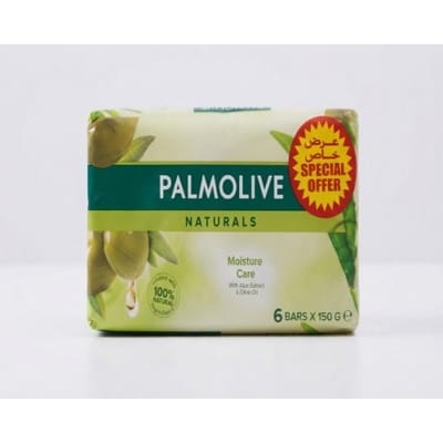 Picture of Palmolive Naturals Moisture Care Soap with Aloe Extract & Olive Oil, (6 Bars x 150g)