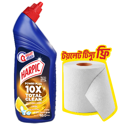 Picture of  (Free  Toilet Tissue) Harpic Toilet Cleaning Liquid Lemon 750ml