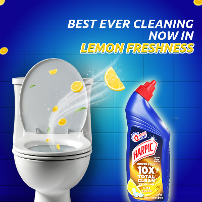 Picture of  (Free  Toilet Tissue) Harpic Toilet Cleaning Liquid Lemon 750ml
