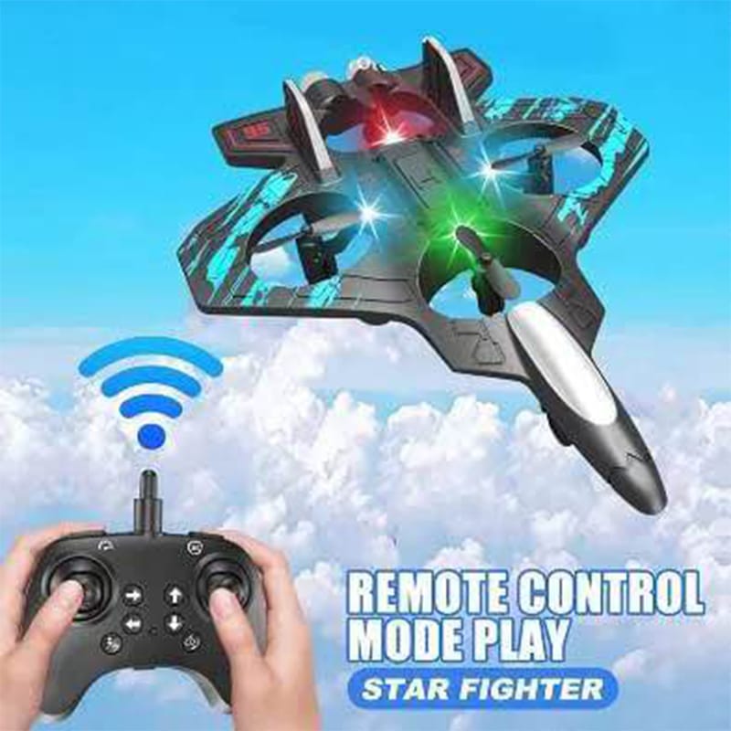 Picture of REMOTE CONTROLLED FIGHTER PLANE DRONE - X25 STAR FIGHTER - Blue