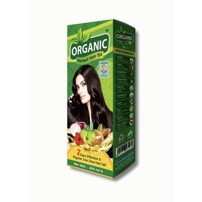 Picture of Organic Herbal Hair Oil with Onion, Almond, Amla 100ml