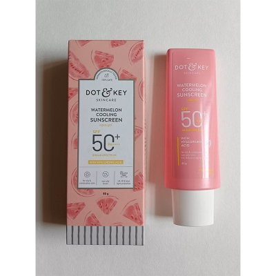 Picture of Dot & Key Watermelon Cooling Sunscreen Aqua-Gel SPF 50+ PA++++ | Oil-Free Hydration | 80g | Original Product