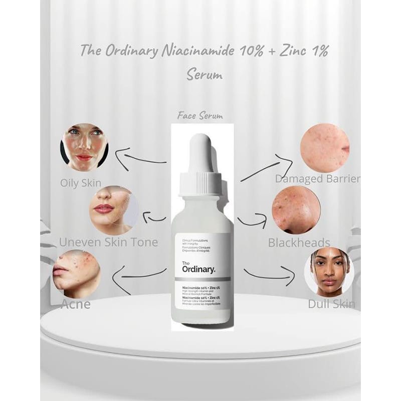Picture of The Ordinary Niacinamide 10% + Zinc 1% – High Strength Vitamin & Mineral Blemish Formula