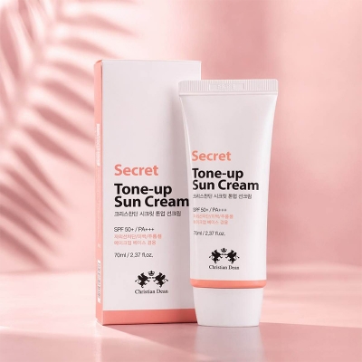 Picture of Christian Dean Secret Tone-up Sun Cream SPF 50+ PA+++ - Gold