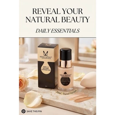 Picture of MISS RÔSE Purely Natural Foundation – Natural Beauty, Flawless Finish