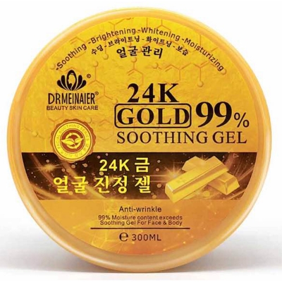 Picture of DRMEINAIER 24K Gold Soothing Gel (300ml) - Gold