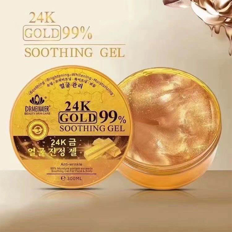 Picture of DRMEINAIER 24K Gold Soothing Gel (300ml) - Gold