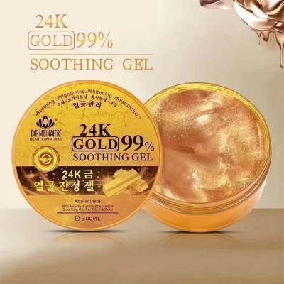 Picture of DRMEINAIER 24K Gold Soothing Gel (300ml) - Gold