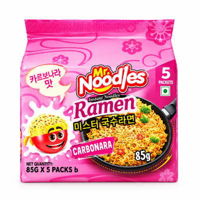 Picture of 5 PackMr. Noodles Ramen Carbonara Flavor