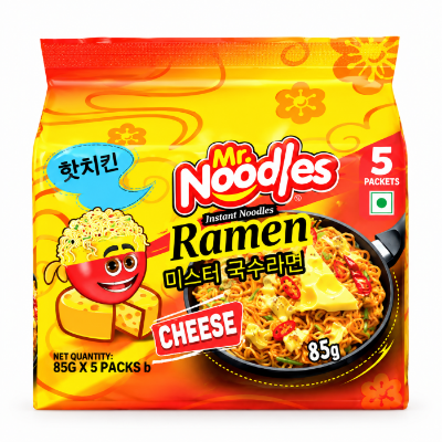 Picture of 5 pack Mr. Noodles Ramen Cheese Flavor