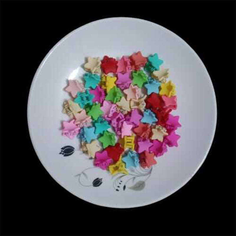 Picture of 45 Pcs Summer Candy Color Star Bead Hair Claw Clips Set for Women