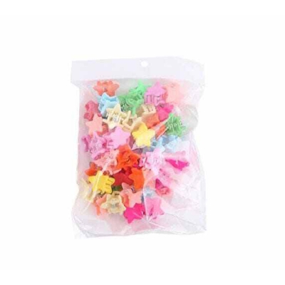 Picture of 45 Pcs Summer Candy Color Star Bead Hair Claw Clips Set for Women